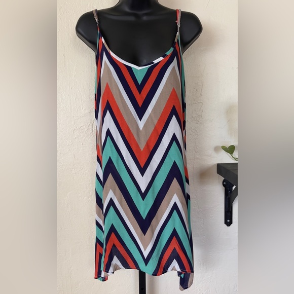 Rue21 Dresses & Skirts - Rue 21 Chevron Spaghetti Strap Dress - Large‎